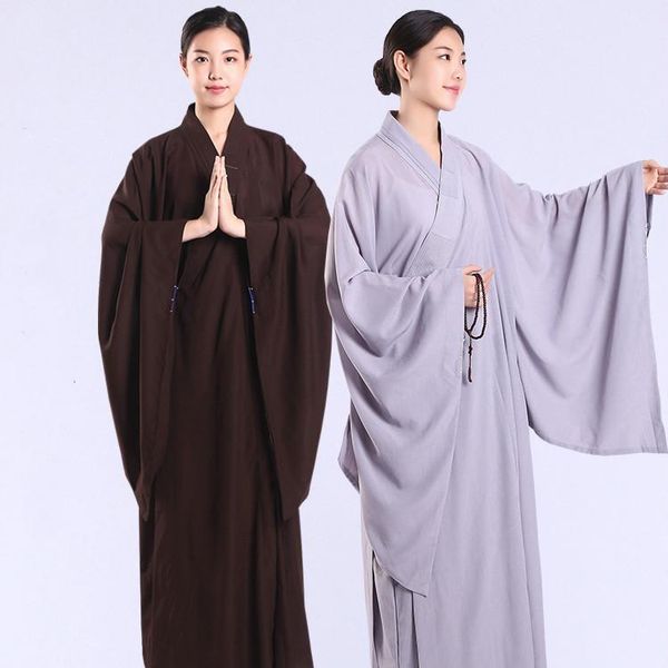Ropa étnica meditación Zen Shaolin Hanfu ropa tradicional china para disfraz de monje túnica budista taoísmo tibetano ropa étnica