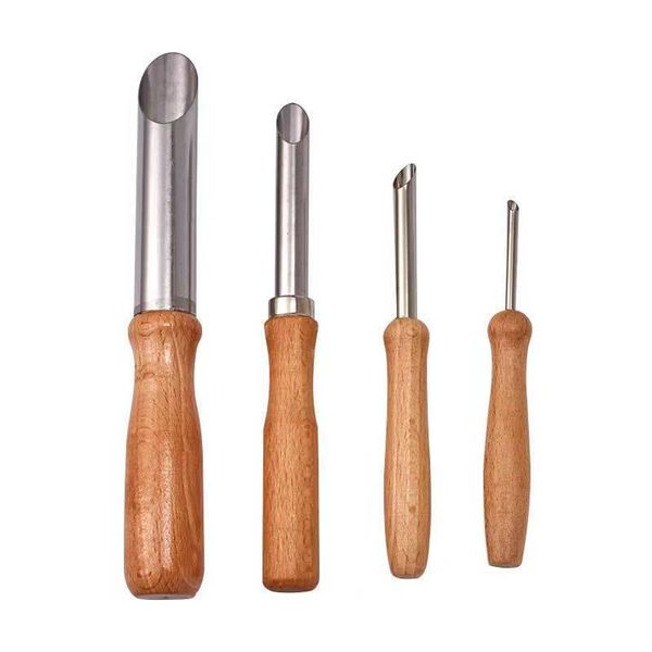 4pcs/Set Seramik Araçlar Çamarda Kil Deli Kesiciler Çanak Çömlek Duması ve Heykel için Dairek şekillendirme