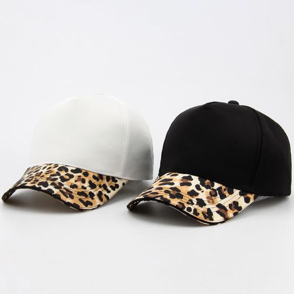 Ball Caps Women Leopard Print Baseball Cap Fashion Hip Hop Casual Designer Brand Smapback для женщин Gorrasball