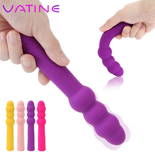 VATINE 9 Geschwindigkeit Gewinde Vibrator Zauberstab Anal Bead G-punkt Dildo Klitoris Stimulator Massagegerät sexy Produkte Spielzeug für Frauen