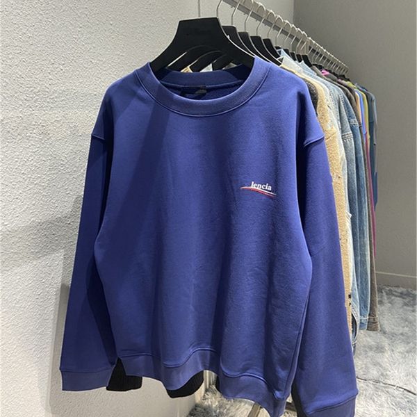 

hoddies excelent sense version design autumn and winter new wave coke embroidery printing couple leisure round neck sweater clothes_9olt, Black