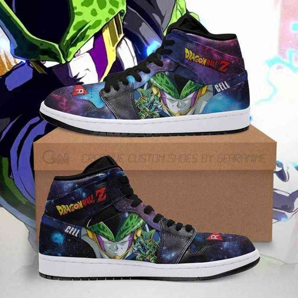 

cell sneakers galaxy agon ball z anime shoes fan, Black