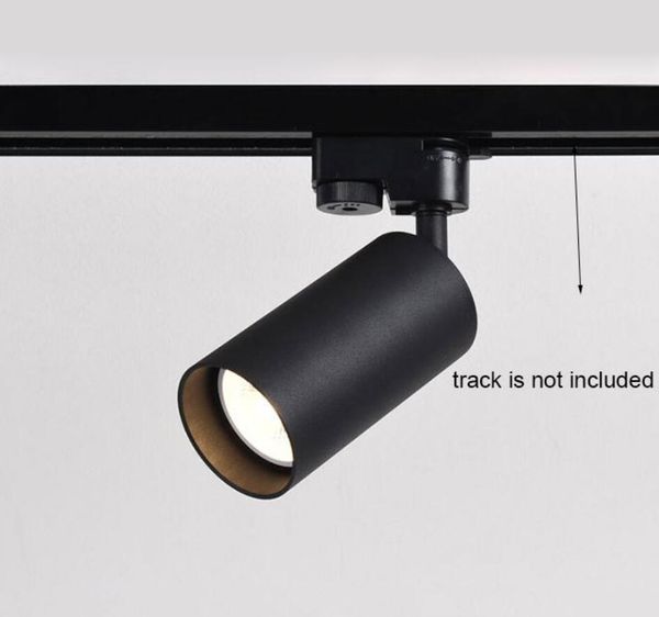 Schwarz-weiße LED-Schienenleuchten, GU10-Lampen für Ladenschiene, Aluminiumstrahler, Bekleidungsgeschäft, Oberflächenmontagebeleuchtung