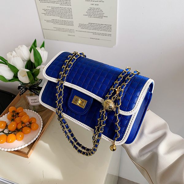 

designer bags high sense small square female 2022 new fashion korean version one shoulder rhombic chain underarm diagonal