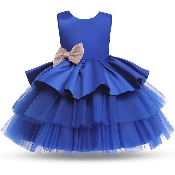 Abiti da ragazza Toddler Neonate Dress For Kids Born Infant 1st Birthday Vestido Elegante abito da festa di nozze Princess Tutu Cake Clothes