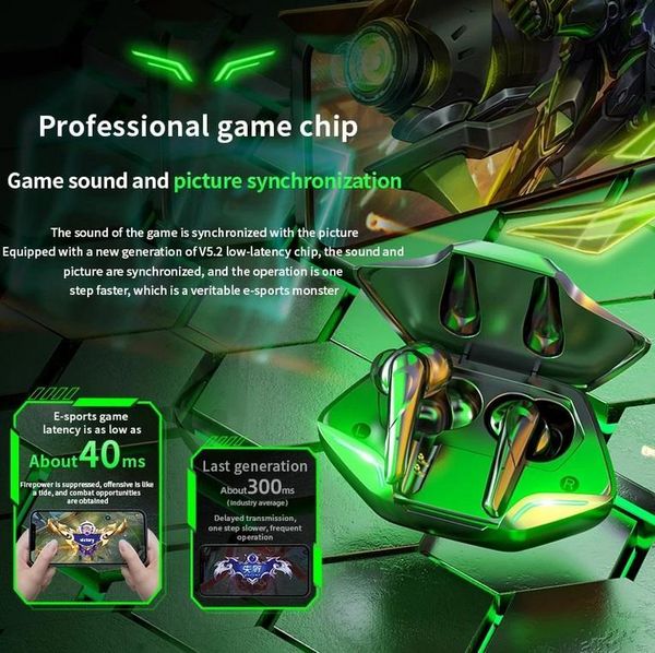 

tws apro366 headphone bluetooth 5.0 touch control noise reduction headset waterproof wireless gaming earphone for xiaomi