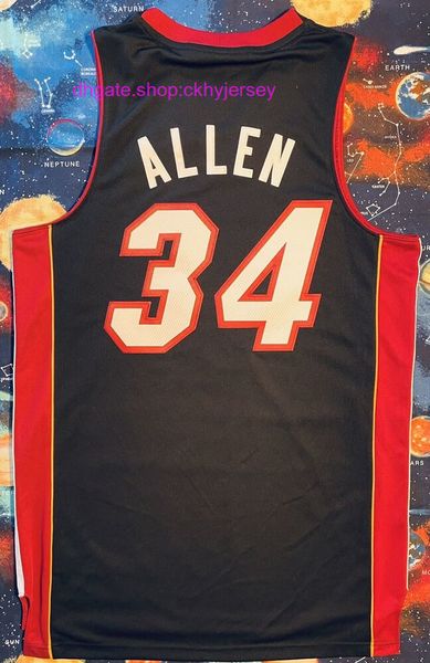 

ray mia stitched allen basketball jersey mens kids throwback jerseys, Black