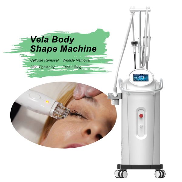 

vacuum roller vela multi-functional beauty equipment 4 in 1 body contouring & shaping skin lifting temporarily reduce cellulite infared 40k, Black;white