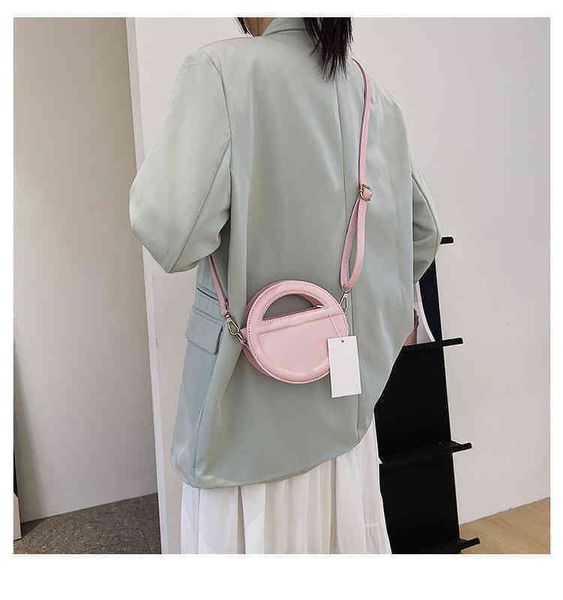 

designer bags crossbody wallet for women small round bag handbag shoulder pu leather brand female purses 221210