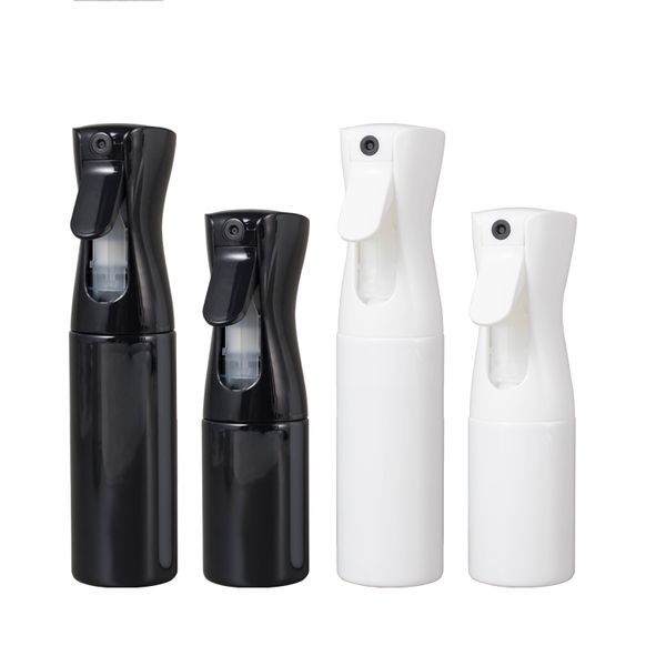 300 ml preto plástico branco plástico fino nevoeiro atomizador de nevoeiro reabastecível garrafa sustentável Spray sustentável 200 ml vazio Pet Cosmetic Package