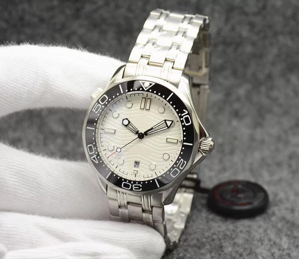 

fashion ceramic bezel nttd 42mm no time to die men watches orologio sapphire mens automatic movement mechanical montre de luxe watch james b, Slivery;brown