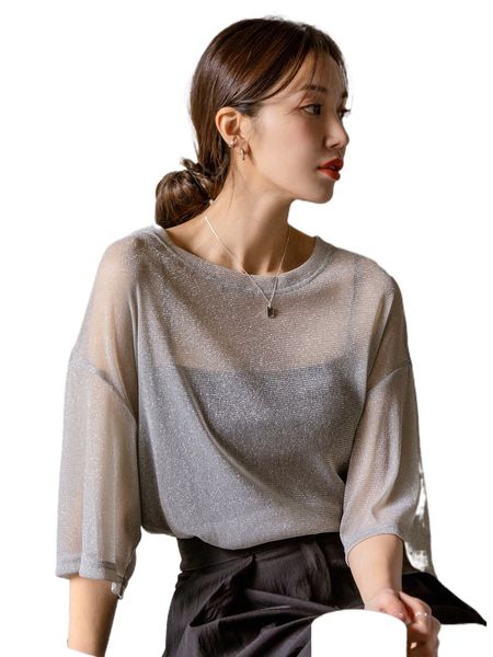 

dazy drop shoulder mesh without camisole r2f0#, White