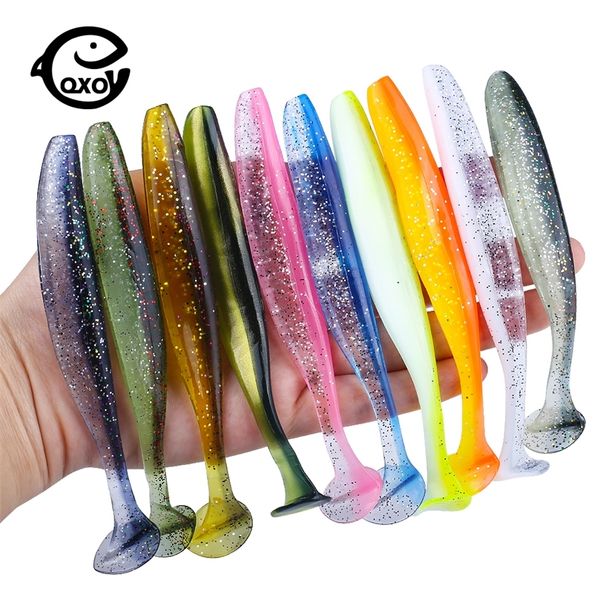 Qxo 10pcslot 7cm 10cm 13cm Soft Worm Lures Isca de silicone Sea Fish PVA Swimbait Wobblers Goods for Fishing Artificial Tackle 220726