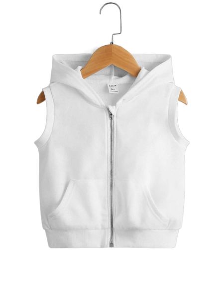 

toddler girls zip up hoodie q3de#, Black;white
