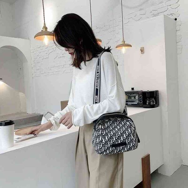 

fashion bag summer new women's oxford cloth contrast color versatile d