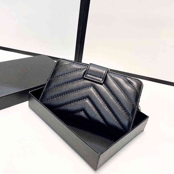 

classic wallet bags leather luxury designer brand purses tassel decoration card holder 220325, Red;black