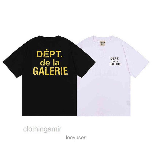 

men gallerysdept t shirt 2022 designer t spring summer fashion leered hip hop casual shor sleeve 9zl1, White;black