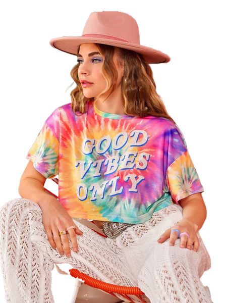 

x sosiwon slogan graphic tie dye tee 25ss#, White