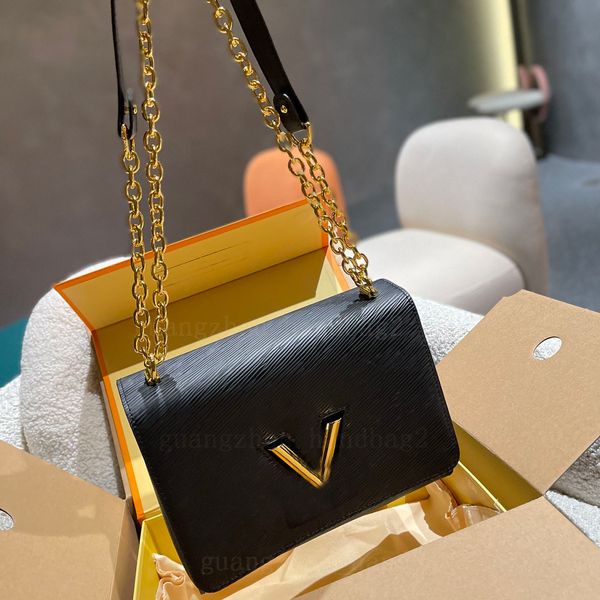 

designer bags women shoulder bags genuine leather v lock flap handbag black pochette twist bag lady crossbody handbags 2022ss luxury totes