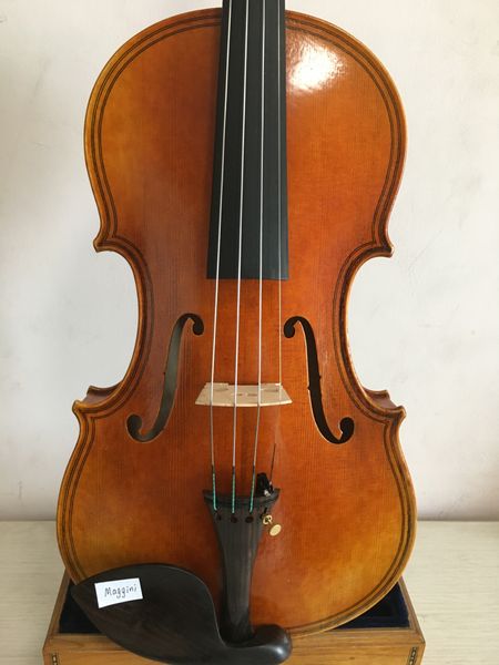 

master 4/4 violin maggini model 1pc back flamed maple back spruce nice tone