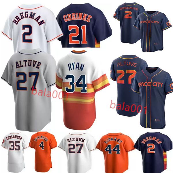 

2022 space city connect jerseys jose 27 altuve alex 2 bregman nolan 34 ryan baseball jerseys mens blue white stitched, Blue;black