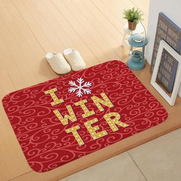 Tapetes Good Shower Mat 10 Styles Bath Multi-purpose Long Lasting Papai Noel Boneco de Neve Tapete Impresso Navidad OrnamentTapetes