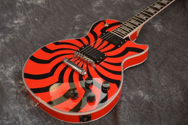 

zakk electric guitar fingerboard rosewood emg pickup*2 orange