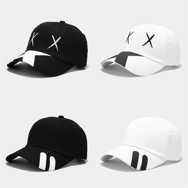 

fashion embroidery cotton baseball cap gorras de chic x cap for men women teenagers hip hop kpop cap 220712, Blue;gray