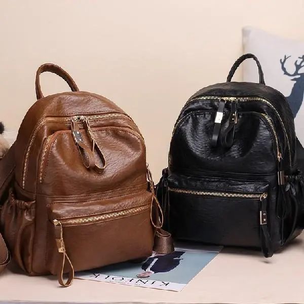 

women backpack style leather fashion casual bags small girl schoolbag business lapbackpack charging bagpack rucksack sport&outdoor packs 102
