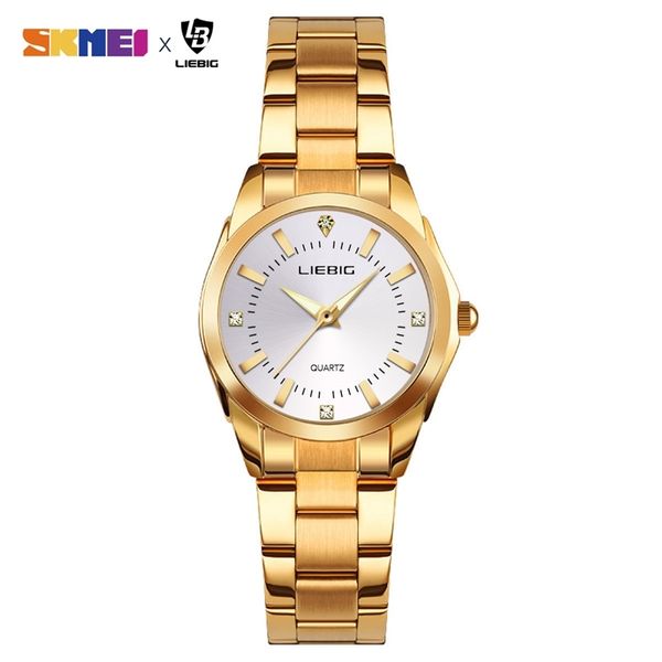 

arrival luxury gold stainless steel watche clock ladies female wristwatch montre femme relogio feminino l4005 220421, Slivery;golden
