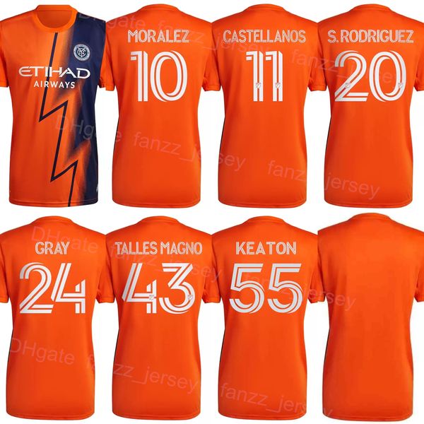 

mls 8 thiago soccer jersey new york city 11 castellanos 20 rodriguez 55 parks 38 pereira 6 callens 43 magno 9 heber 2 gloster 1 johnson 26 a, Black;yellow