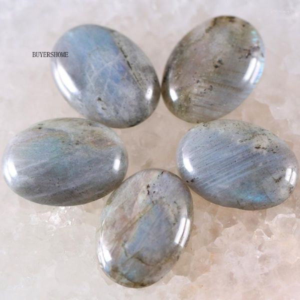 Altro per la creazione di gioielli Collana con ciondolo Bracciale Orecchini 22x30MM Ovale in pietra naturale Perlina labradorite grigia CAB Cabochon 2 pezzi K533 Edwi22