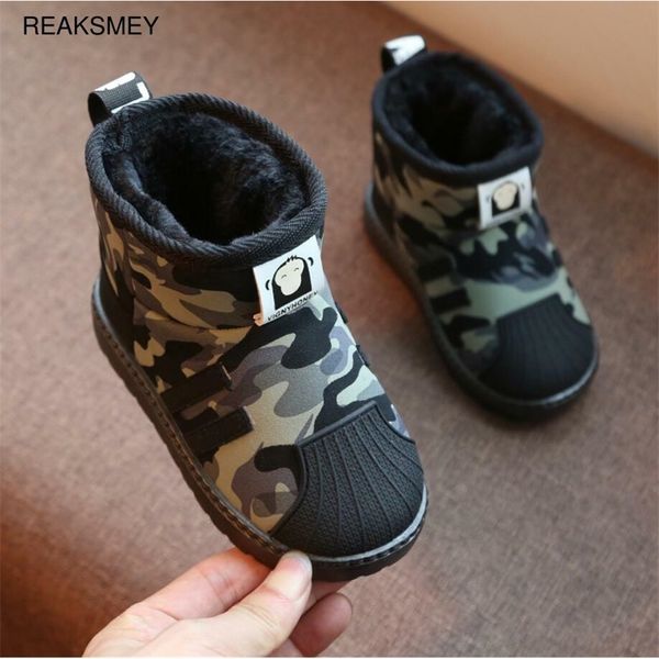 

kids shoes winter boys brand snow boots children fashion plush warm ankle martin boots baby girls black red sport shoes 220816, Black;grey