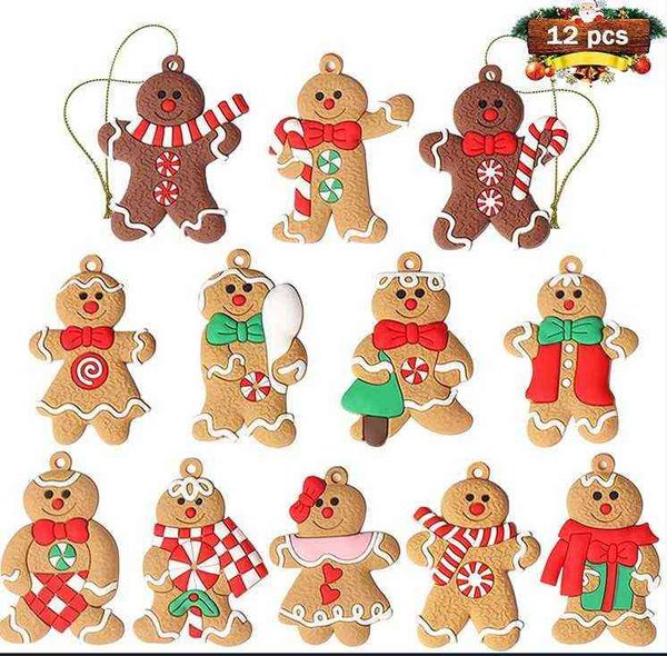 

factory outlet 2022 gingerbread man christmas tree decoration pendant uv9q