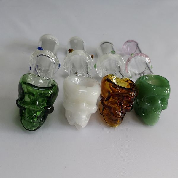 Multi Cores Fumar Tubos Acessórios Mão Pyrex Glass Burner Burner Pipe Oil Nail for Tube Tobacco Herb Seco Atacado SW62