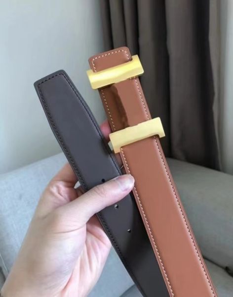 

h togo leather fashion man belts for mens and women luxury letter buckle belt width 3.2cm 3.8 cm h032, Black;brown