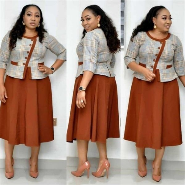 

spring autumn for women dashiki long maxi dress bazin riche african 34 sleeve dresses africa clothes y200910, White