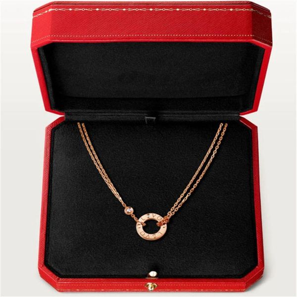 

love necklace rose gold luxury designer necklaces womens mens gift with classic designers jewerly261a, Golden;silver