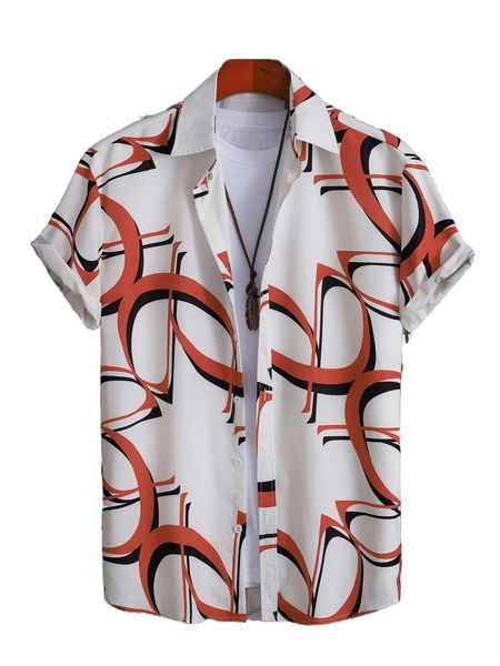 

men letter graphic shirt without tee r2pe#, White;black