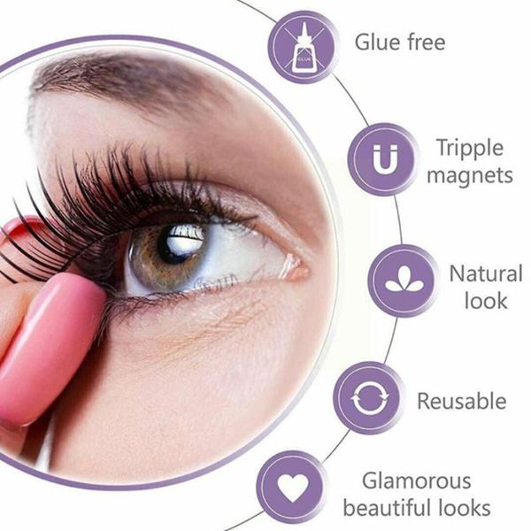 Ciglia finte Senza colla Una Facile da indossare Autoadesiva Simulazione naturale Affilata K5A2False
