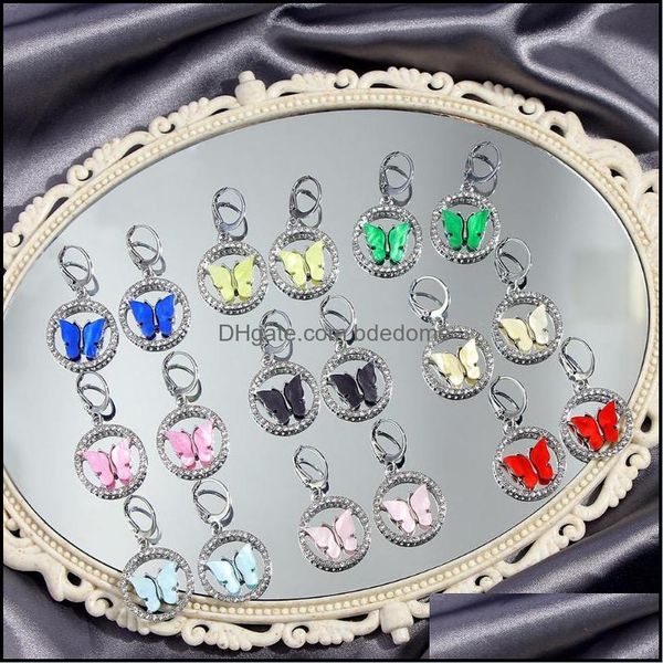 

dangle chandelier earrings jewelry caraquet cute sweet acrylic butterfly drop for women fashion gold si dhbxi, Silver