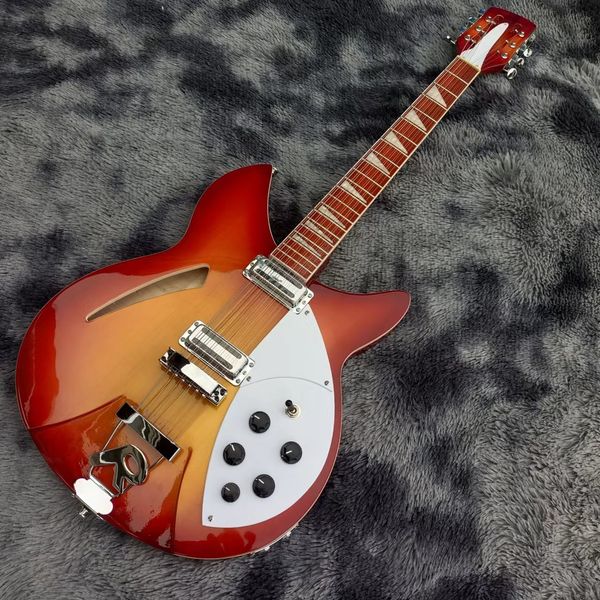 

stock 12-string electric guitar ricken 360 cherry red explosion body mahogany fingerboard