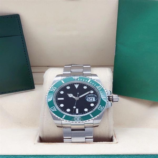 

2021 mens watch 40mm 2813 movement automatic mechanical men's watches green bezel stainless steel sport designer man w272s, Slivery;brown