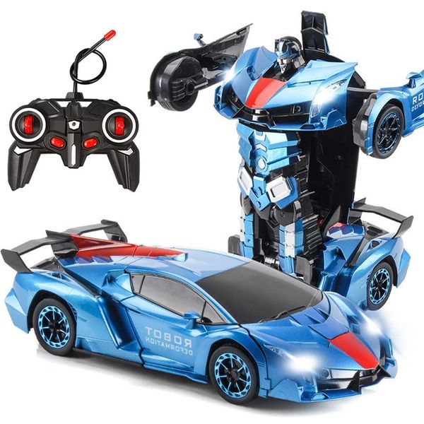 RC 24 Stile Roboter Sportfahrzeug Modell Remote Cool Deformation Auto Kinderspielzeug Geschenke für Jungen 220628