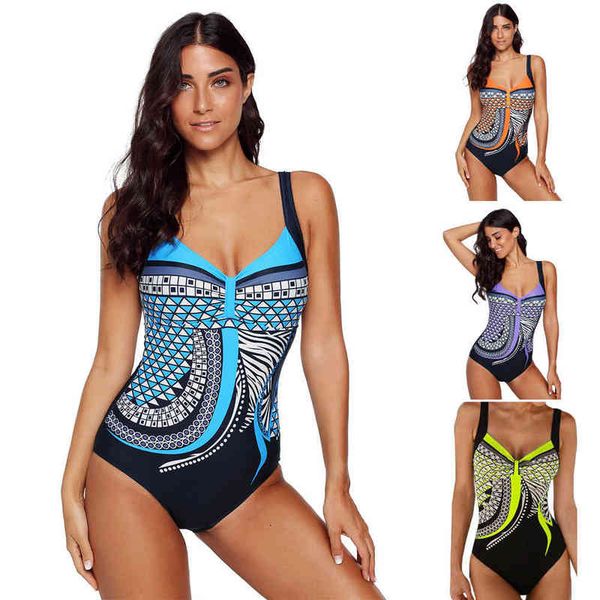 

designer swimwear bikini suspender bohemian printed triangle swimsuit with no steel strap and cht pad, White;black