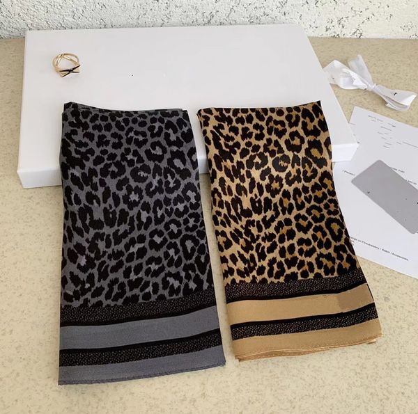 

women's fashion scarf designer headband classic handbag scarfs super soft silk cloth printed scarves hair band 50-50cm wholesale d098, Blue;gray