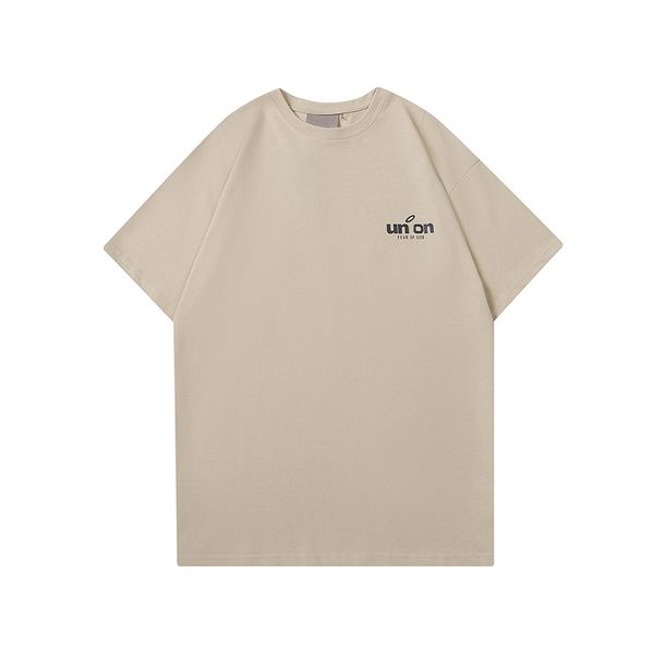

us tee fashionable t shirt summer men short-sleeved t-shirt designer cotton white casual loose shirt e23ss, Black;brown