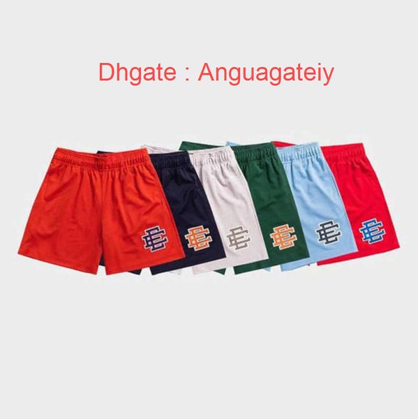 

eric emanuel running short ee men's basic shorts fashion baseball world series specific casual fitness summer gym workout mesh sports p, White;black