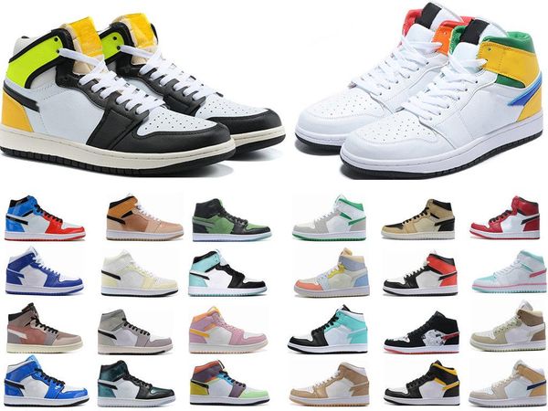 

designer bowling shoes 2022 men women basketball shoes 1s bordeaux prototype electro orange 3 hyper royal university blue bred patent mens t