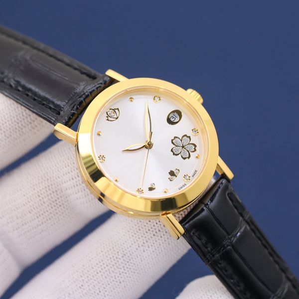 

women's fashion watch 8215 mechanical movement 316 stainless steel case sapphire crystal glass scratch resistant leather strap designer, Slivery;brown
